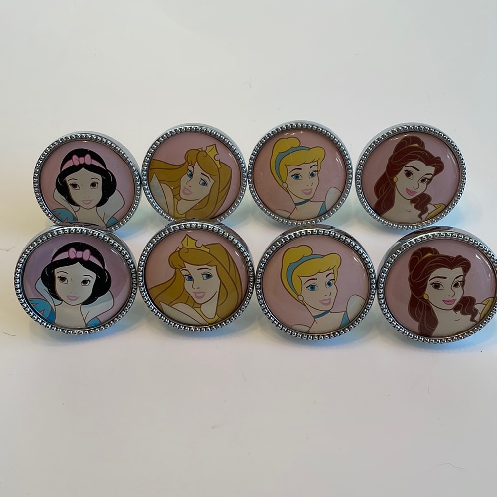 Disney Princess Drawer Pulls, Set of 8